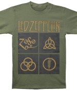 Led Zeppelin Symbols Verde 24€