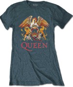 Queen Ladies Tee: Classic Crest 24€