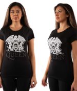 QUEEN LADIES EMBELLISHED Camiseta: LOGO (DIAMANTE) 28,90€