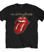 THE ROLLING STONES Camiseta Negra: PLASTERED TONGUE 26,90€