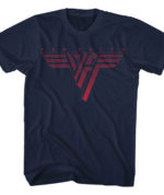 VAN HALEN Camiseta Azul Marino: CLASSIC RED LOGO 26,90€