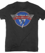 VAN HALEN Camiseta Negra: CHROME LOGO 26,90€