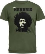 JIMI HENDRIX Camiseta Verde Close Up 26,90€