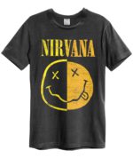 NIRVANA Amplified Camiseta Gris SPLICED SMILEY 28,90€